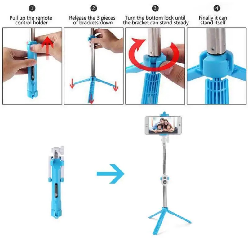 Универсальный мобильный телефон Bluetooth селфи палка штатив монопод с кнопкой камеры для смартфонов huawei Xiaomi палки для селфи