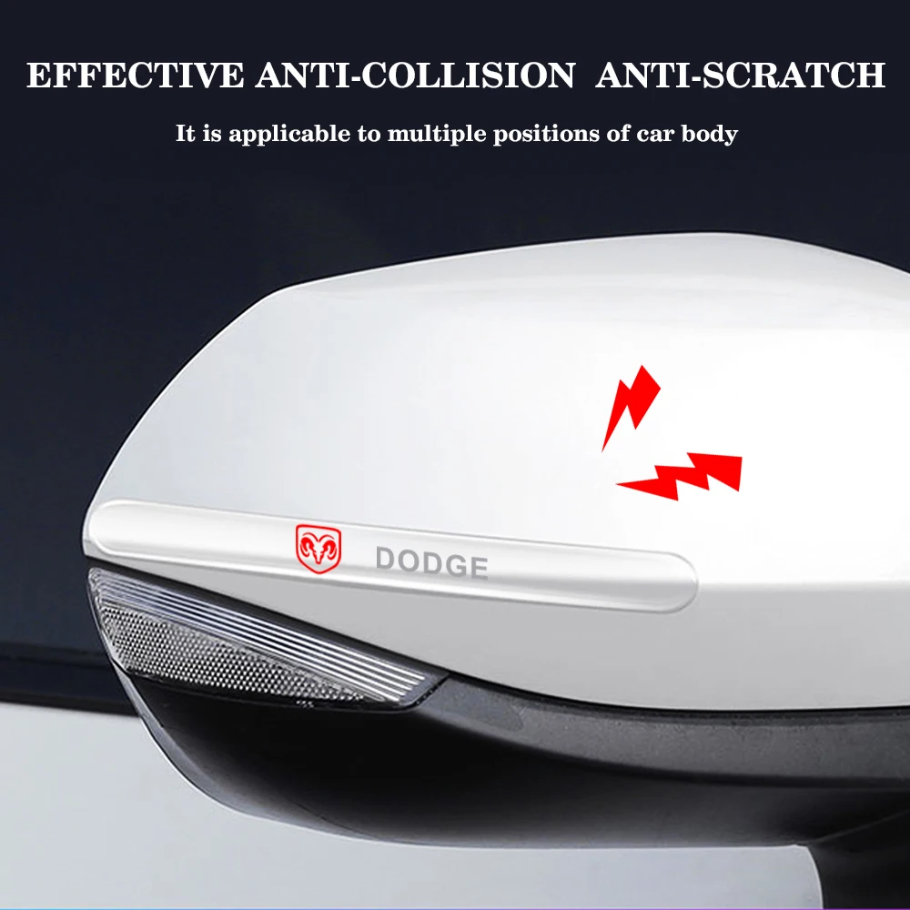 4 шт. автомобильные наклейки на дверь противоударные прозрачные боковые края