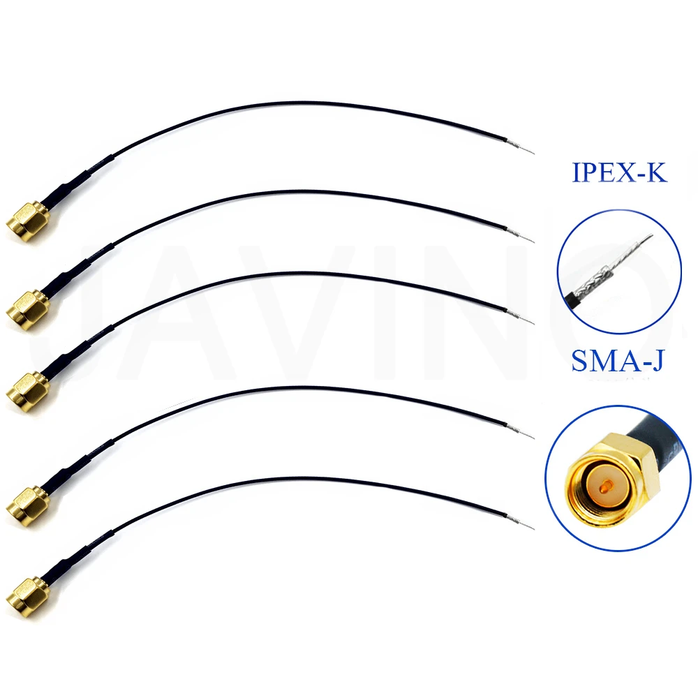 5 шт. антенный кабель конвертер U.FL/IPX в SMA разъем RG1.13 Pigtail штекер IPEX антенна Wi Fi RP