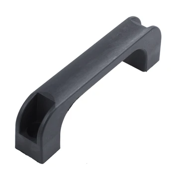 

Door Cabinet Black Plastic Rectangular Pull Handle 5.2"