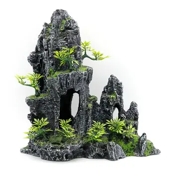 

Rockery Vegetation Aquarium Fish Tank Landscaping Decoration Vintage Home Resin