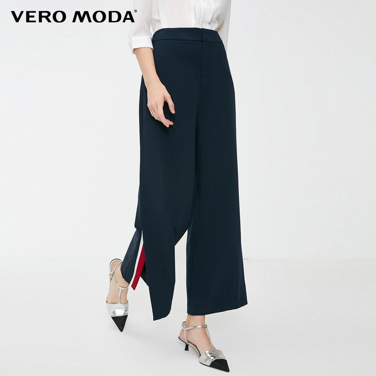 Vero Moda Новые брюки женские поступления OL стиль женские свободные брюки разных цветов Сплит повседневные брюки | 3183PL502