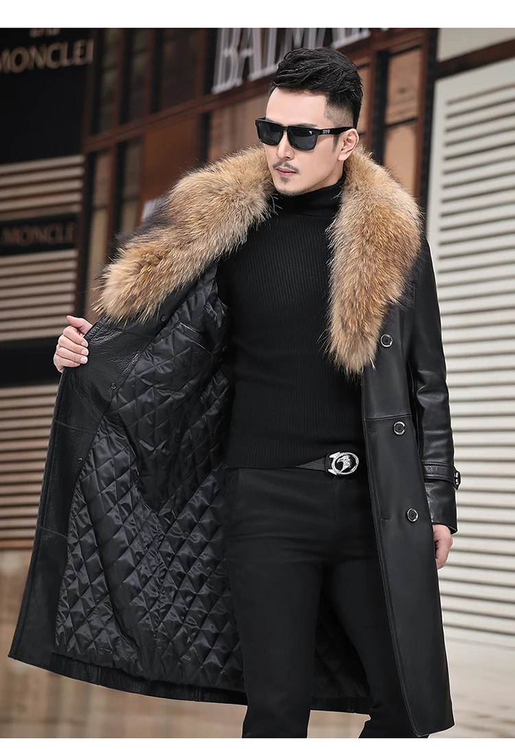 do cão guaxinim colarinho algodão forro hommes veste parkas