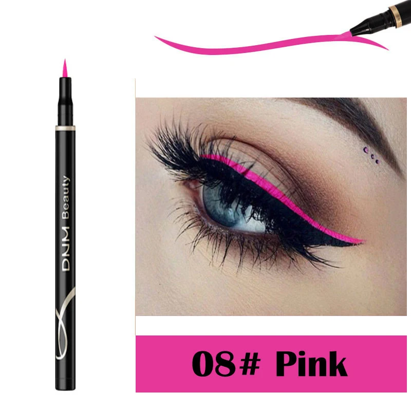 

DNM Cat Eye Matte Eyeliner Long-lasting Waterproof Sweat-proof Quick Dry Not Blooming Liquid Eyeliner 12 Colors Eye Makeup TSLM2