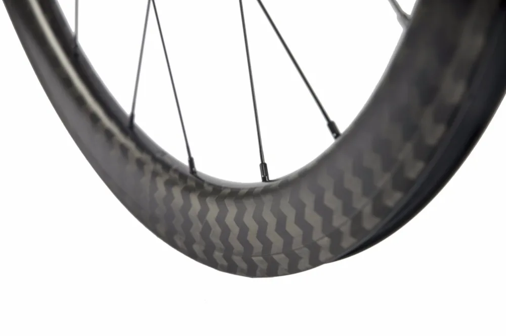 Cycling Bicycle Wheel 50mm Carbon Clincher Wheelset R51 Carbon Hub 25mm Width 12k Twill 30% Matte Road Bike Carbon Wheel