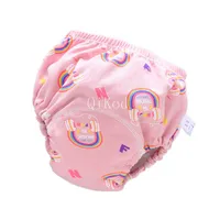 Baby Infant Toddler Waterproof Training Pants Cotton Changing Nappy Cloth Diaper Panties Gifts Reusable Washable 6 Layers Crotch 4