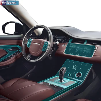 

Car Interior Central Console Gear Navigation Screen TPU Transparent Protective Film For Range Rover Evoque 2015-2020 Accessories