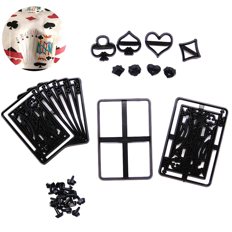 Cookie Cutter 28pcs Poker Theme Cookie Cutter DIY Fondant Chocolate Moulds Cake Cutting Mold Biscuit Mold Baking Cutter Decorate Mould Tools cookie cutter,baking mold,cookie mould,fondant cutter