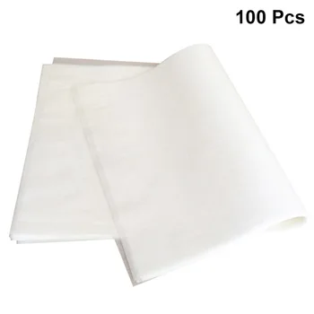 

100PCS Rectangle Parchment Paper Non-Stick Oil Absorption Barbecue Paper Kitchen Baking Paper Liners Sheets - 22x33cm