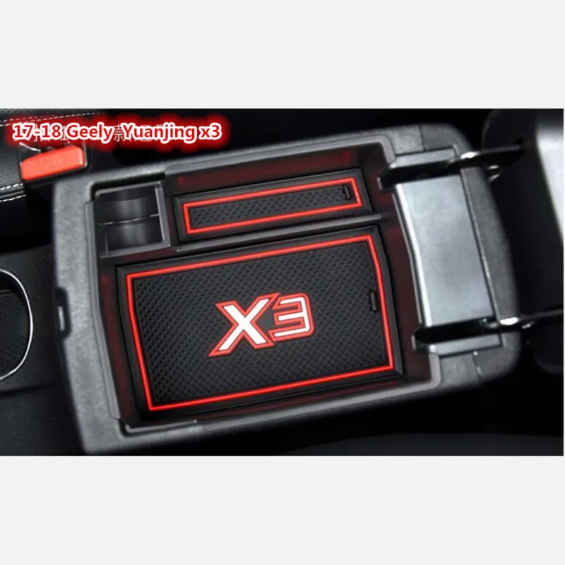 

For Geely EMGRAND 17 to19 Yuan jing S1 X3 Accessories Car Central Armrest Storage Box Auto Container Glove Organizer Case