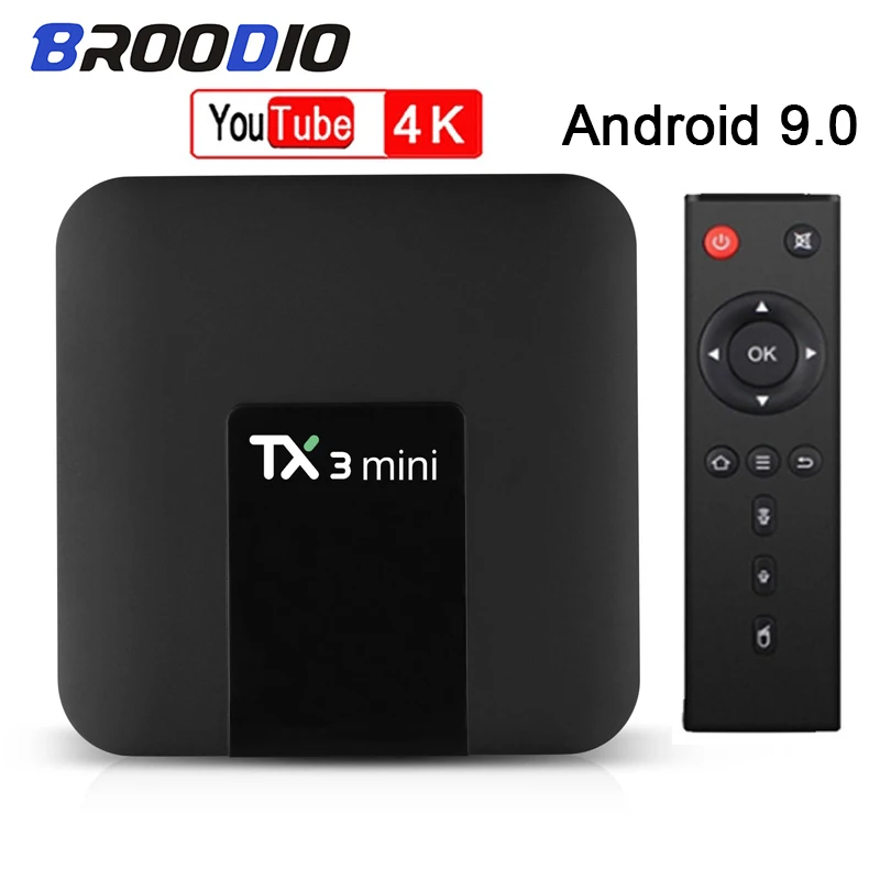 ТВ-приставка TX3 mini Amlogic S905W 4 ядра 2 + 16 ГБ ГГц Wi-Fi 4K Android 7 1 | Электроника
