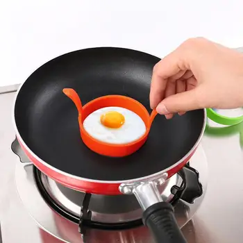 

2pcs/set Fried Egg Mold Round Molds Food Grade Silicone DIY Baking Pancake Tools Egg Kitchen Ring Molds Gadgets Omelette Eg L1B1