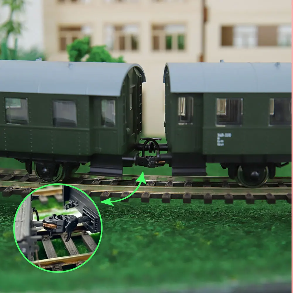 Ho Railway Train Hook Scale 1:87 Universal Model Train Hook Coupling for Train Connection Railway Models Building Layout 6Pcs
