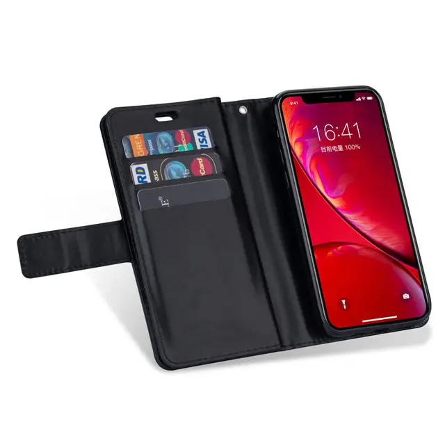 Чехол с карманом для магнитной карты для iPhone 11 Pro Max xr xs max x 6 6s 7 8 plus, кожаный кошелек на молнии, флип-чехол с подставкой, чехол s