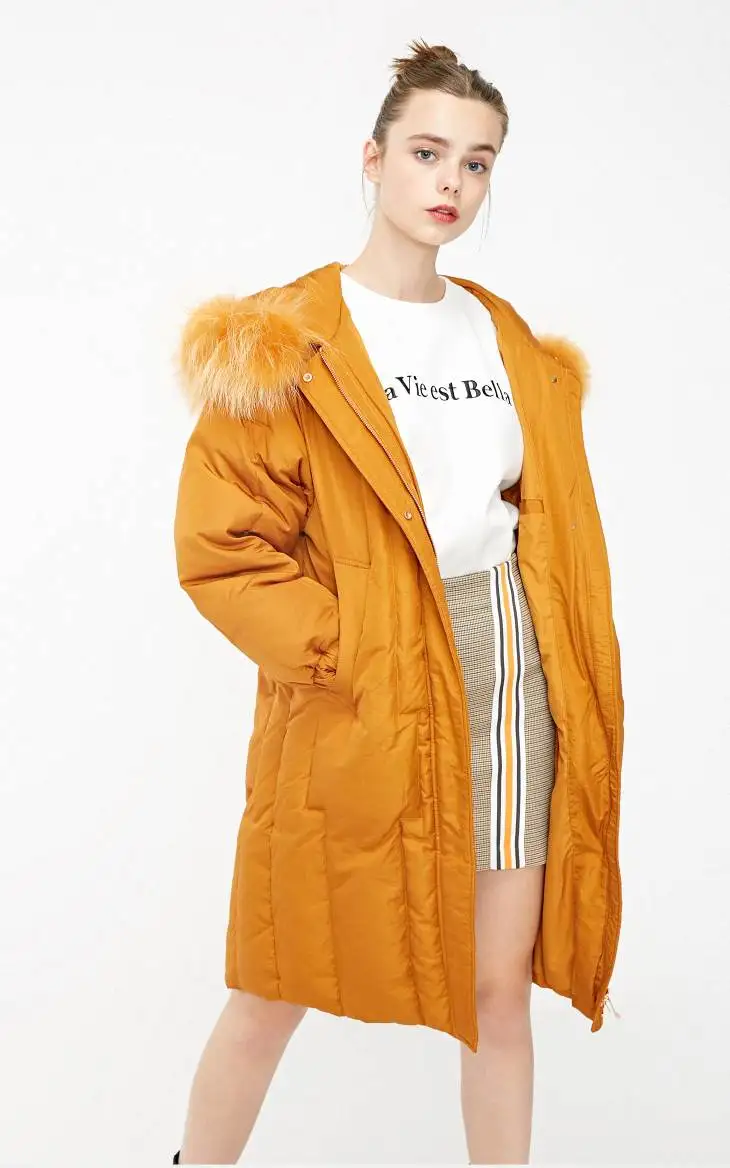 Vero Moda пуховик средней длины с капюшоном со съемным мехом енота средней длины куртка-парка | 318412536