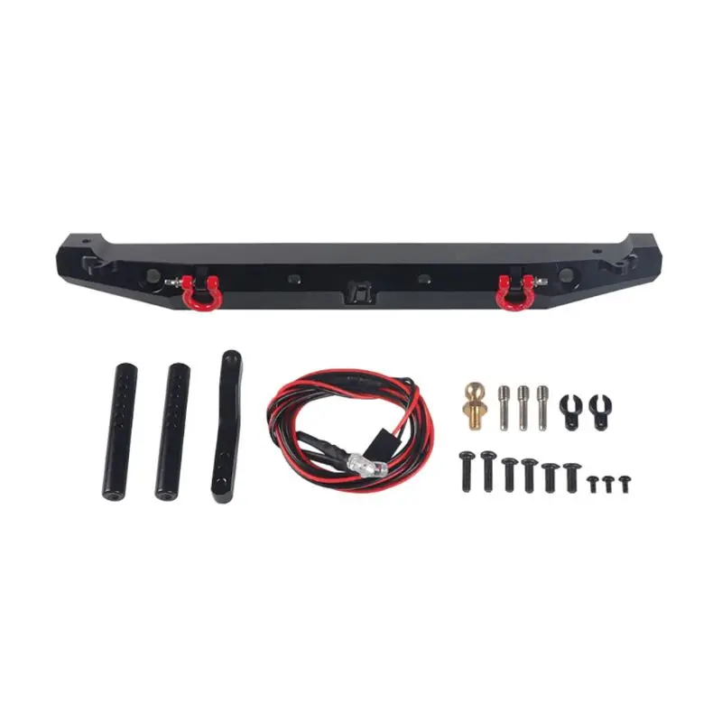 

Metal Rear Bumper with LED Light for 1:10 RC Crawler Car TRX-4 Axial SCX10 90046 90047