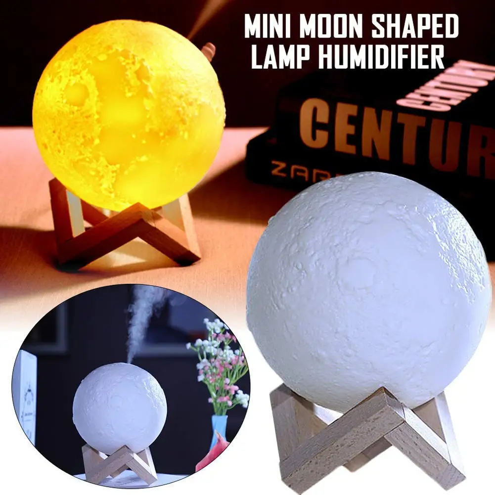 USB Electric Aroma Air Diffuser Moon Humidifier Essential Oil with LED Night Lamp Mini | Бытовая техника