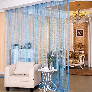 

Door String Curtain Fringe Window Panel Room Divider For Wedding Coffee House Restaurant 39x78 Inch
