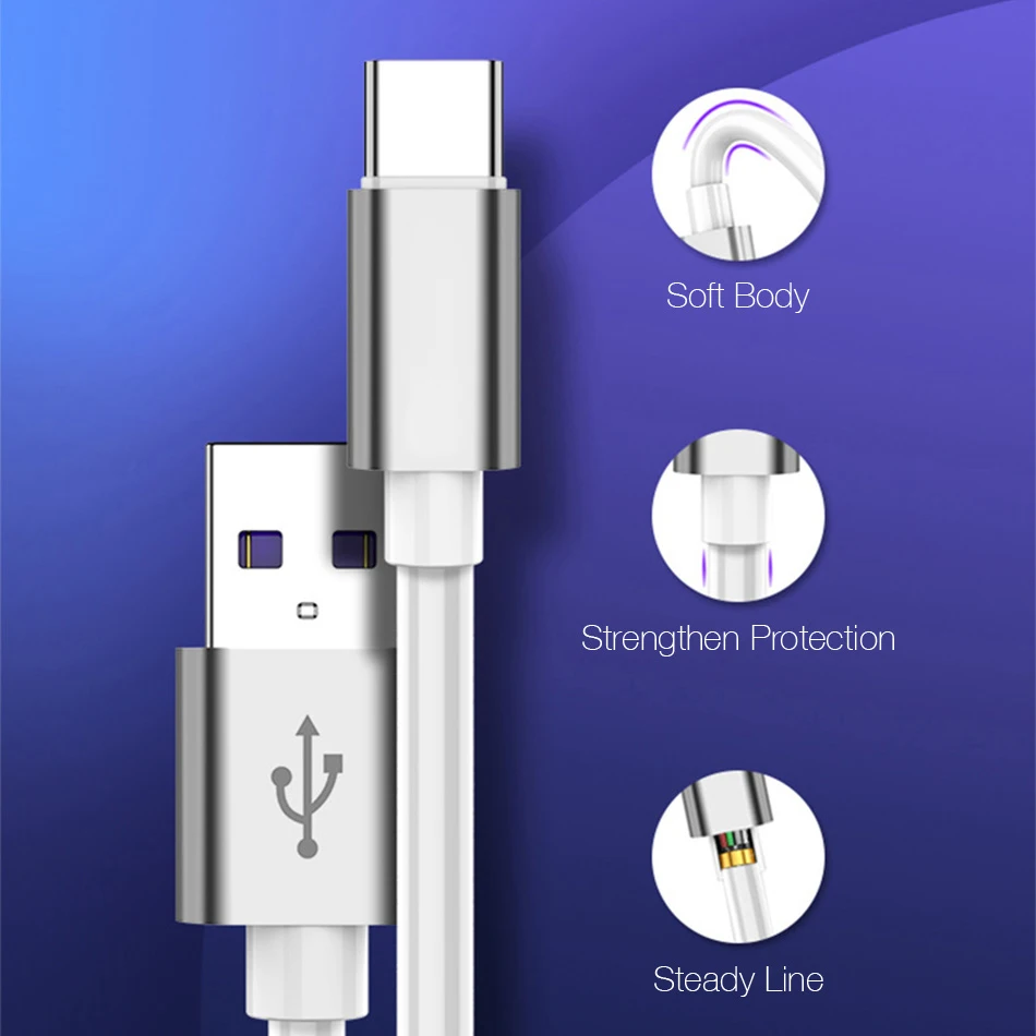 Для huawei USB 5A Тип C кабель P20 Pro lite Коврики 9 10 20 30 Pro P10 рlus lite V10 USB 3,1 Тип-C Supercharge супер Зарядное устройство кабель