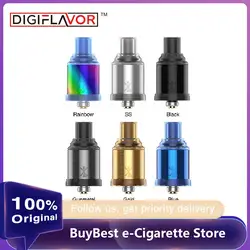 100% Оригинальные Digiflavor Этна MTL RDA 22 мм Диаметр Форсунка с 510 pin и BF pin и топ Кепки блокировки системы Vape Танк картриджи