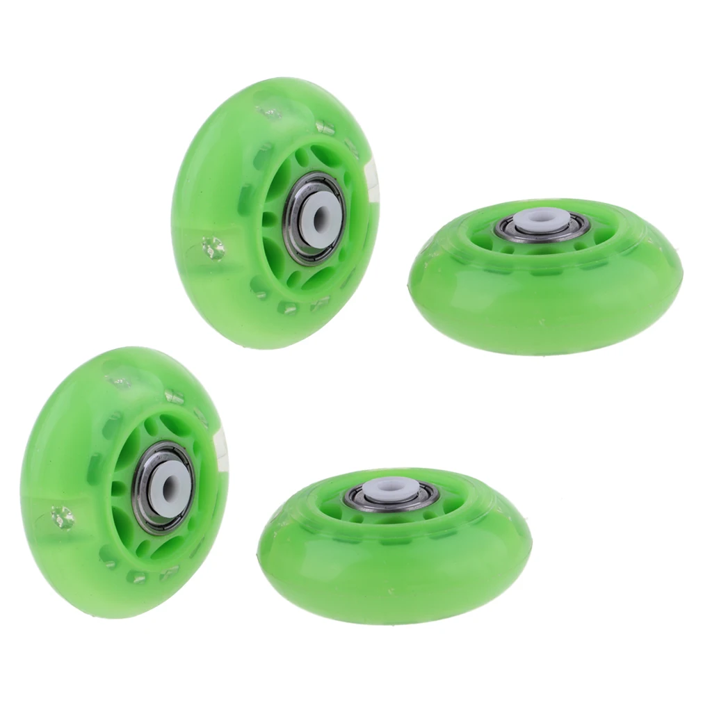 4 Pcs Professional Roller Skates Inline Skating Premium 88a PU Wheel Outdoor Sports Parts Replacement Accessories 64mm 