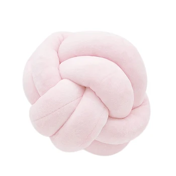 

Knot Ball Cushion Office Waist Back Cushion Baby Nap Pillow Stuffed Dolls Toys For Kids Store Decoration Knot Ball Cushion(Pink)