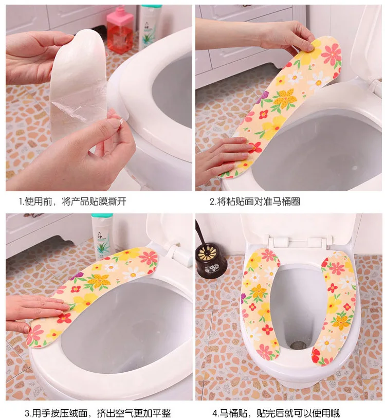 Коврик для сиденья унитаза мягкий коврик моющийся ванной подогреватель крышки