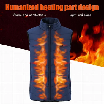 

Electric Heated Vest Men Women Outdoor USB Infrared Heating Vest Jacket Winter Electric Thermal Clothing Waistcoat Fishing Hike