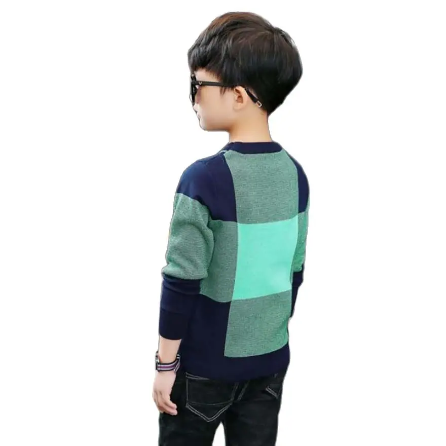Children Clothing Kids Cotton Long Sleeve Sweaters Child Autumn Spring Jacket Baby Boys Tops 4-15 Y Boys O-neck Teenage Sweaters