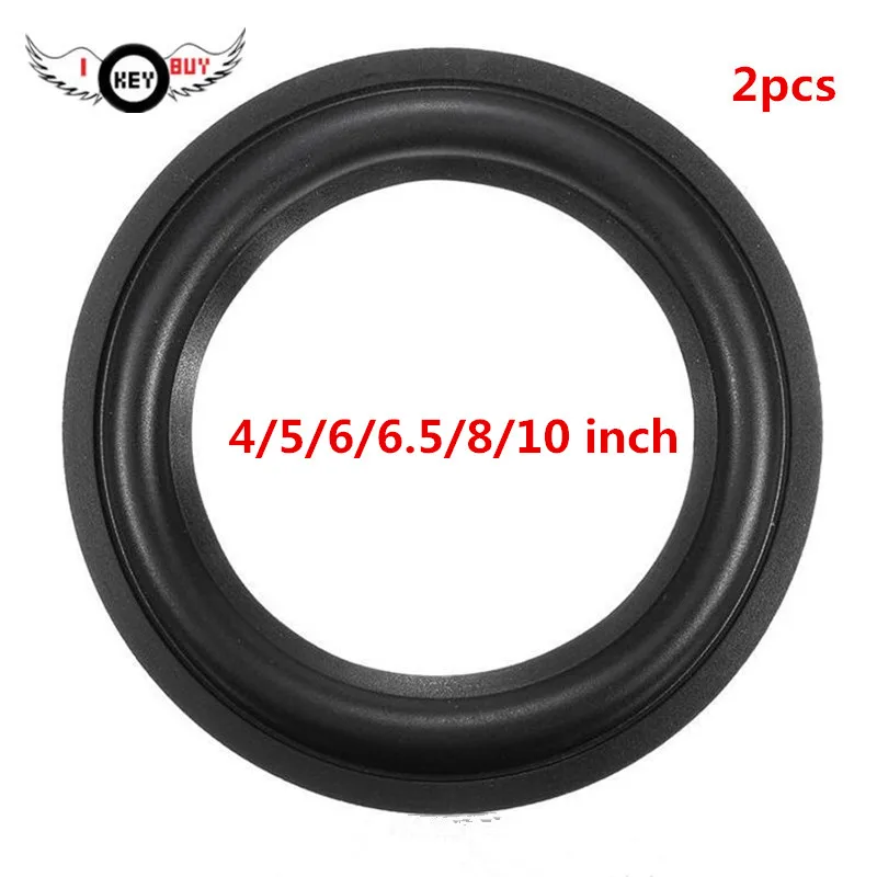 2pcs 4-5- 6-6.5- 8-10 inch Speaker Repair Accessories Foam Edge Ring-Rubber Edge Midrange Subwoofer 