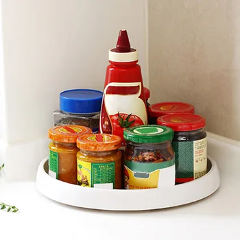 

Kitchen Seasoning Bottle Storage Tray Rotary Cabinet Turntable for Kitchen Storage SP99