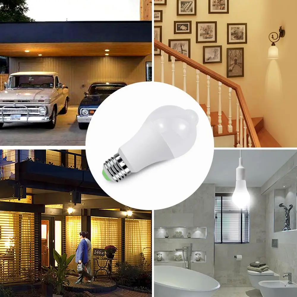 12 Вт 18 Вт умный PIR датчик движения светодиодный светильник 110 В 220 в E27 светодиодный ночник для дома, кухни, шкафа, коридора, светильник ing