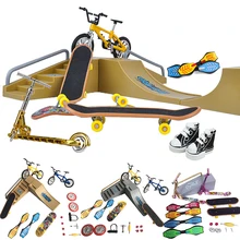 Mini rampe pour trottinette à deux roues, bmx, chaussures à doigts, skateboard, ensemble de vélo, cadeaux pour enfants