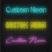 Custom  Neon Sign Split Style 12V  LED Neon Light Signs Wall Lights Party Wedding Shop Window Restaurant Birthday Decoration