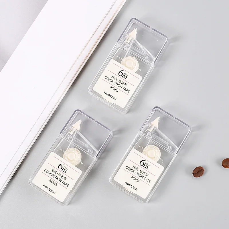 Correction Tape 6m Portable Korean Stationery Transparent White Out Corrector Student Prize School Accessories Office Supply