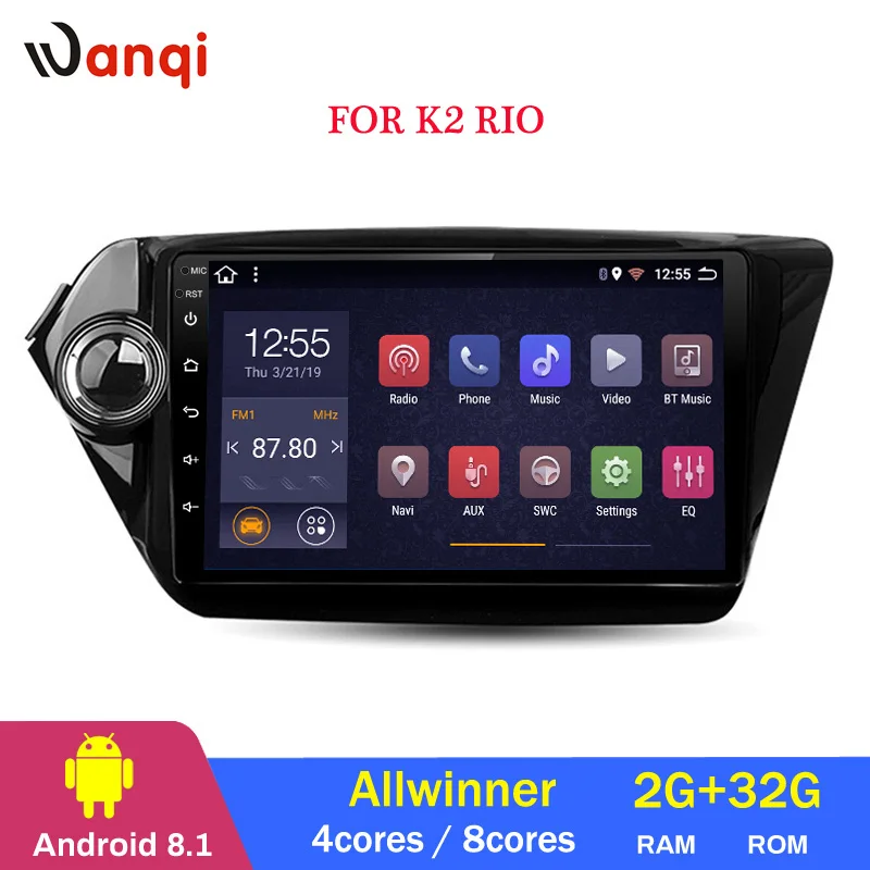 

Factory direct sales 8cores 2+32G Android 8.1 car dvd GPS Navigation for KIA K2 RIO 2010 2011 2012 2013 2014 2015 support RDS