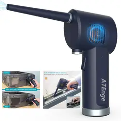 Espanador de ar comprimido, ar enlatado da nova geração, lata de ar elétrica para a limpeza eletrônica do teclado do computador, ventilador de ar sem fio