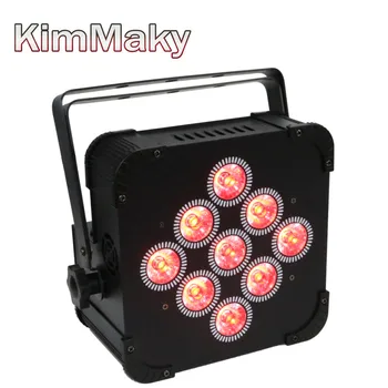 

4pack truss DMX Wireless Battery Powered LED Par Light RGBWA+UV 6in1 Color Led Wash Light DJ Lights Uplights IRC recmote