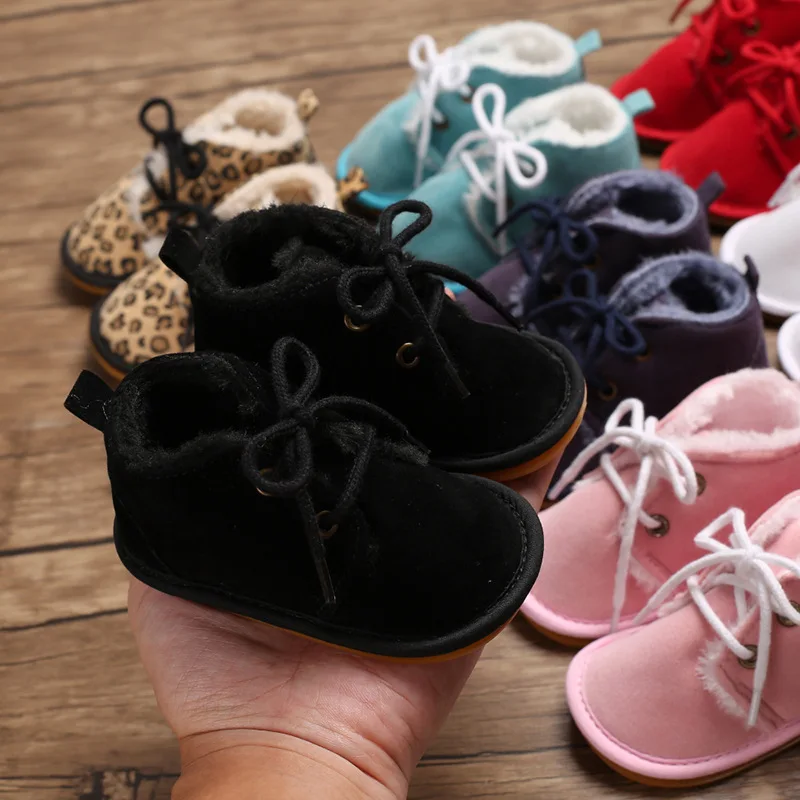 Unisex Toddler Shoes Boy Soles Thicken Babies Shoes for Baby Girl Cotton Fabric Winter Newborn Infant Baby Girl Boots