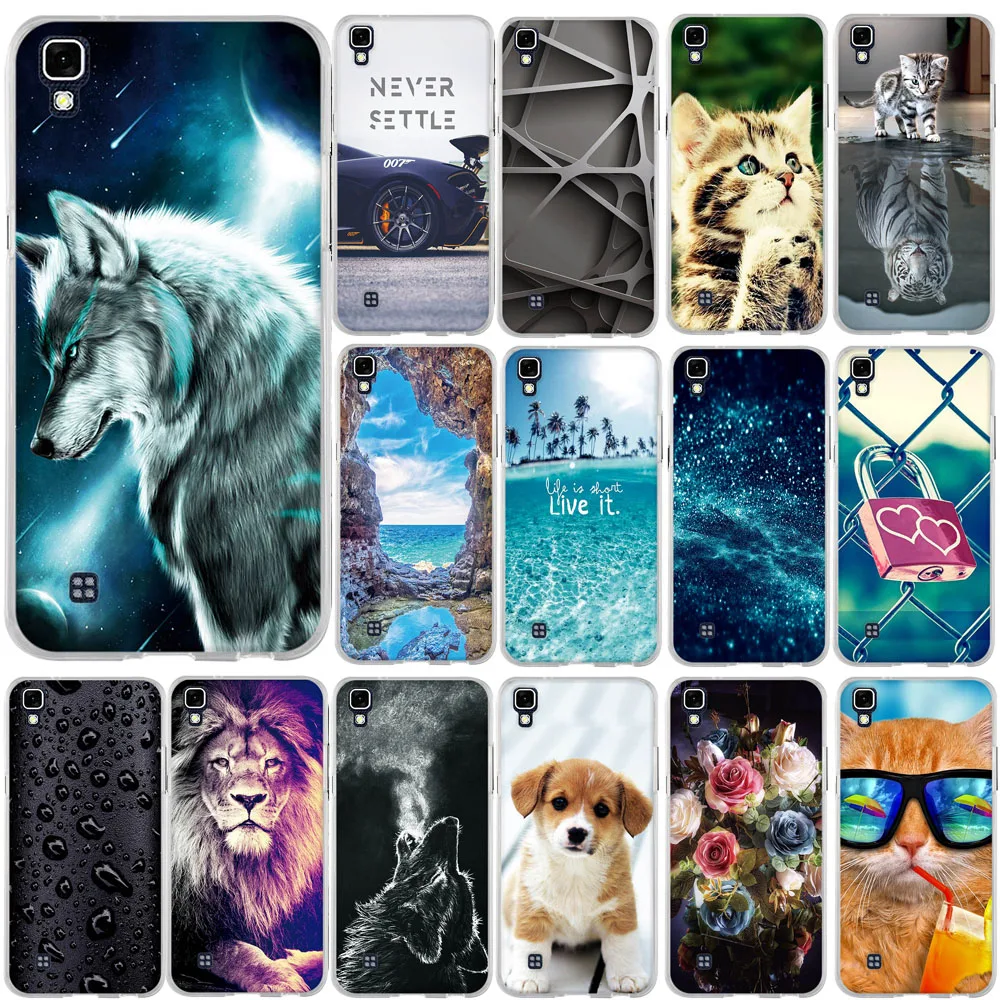 For LG X Power K220 LS755 Case Cartoon Back Cover Print TPU Soft Silicone Bumper Coque Capa Funda | Мобильные телефоны и