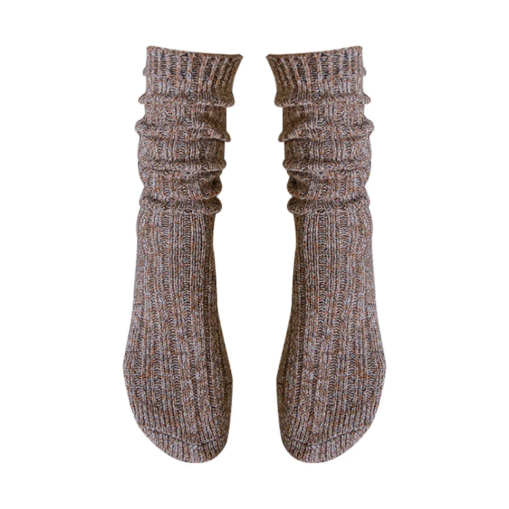 8 цветов, носки для Wolady, хлопковые длинные носки на осень и зиму, Harajuku Fegirl, повседневные теплые шерстяные носки, носок для сна, женские одноцветные