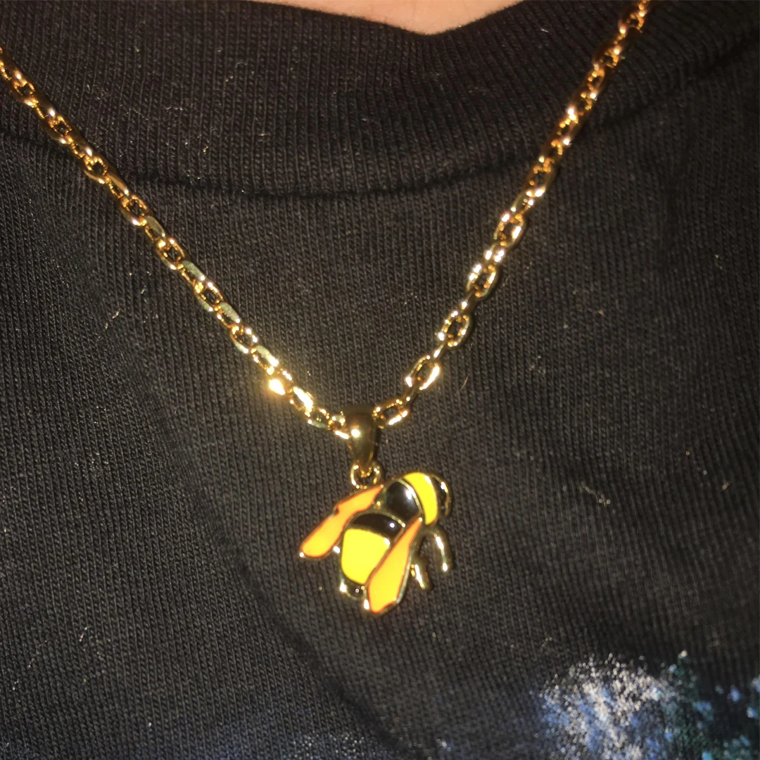 jjj golf wang bee necklace Golf Wang Bee Necklace NWT! NEVER WORN ONE | Depop