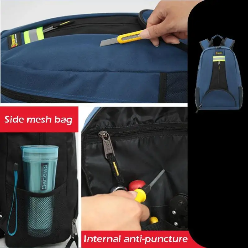 Multitul рюкзак наплечный инструментарий утолщенный водостойкий износостойкий Оксфорд ткань ремонт электроприборов сумка для инструментов