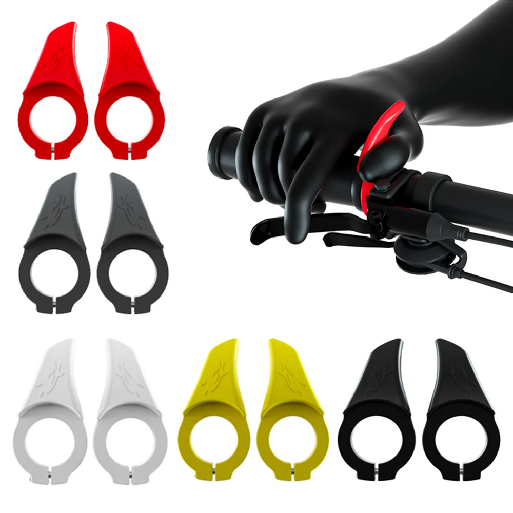 Pair Bicycle Handlebar Small Auxiliary Handlebar End Bike Handle