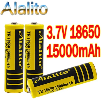 

18650 Battery Rechargeable Battery 3.7V 18650 15000mAh Capacity Li-ion Rechargeable Battery For Flashlight Torch Battery