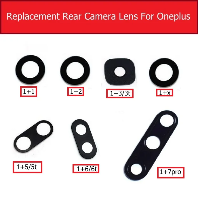 

Back Camera Of Optics Glass Lens For Oneplus 1 2 5 5t 3t 6t 7 Pro X Rear Glass Camera Lens Rear Big Camera Lens Phone Repair