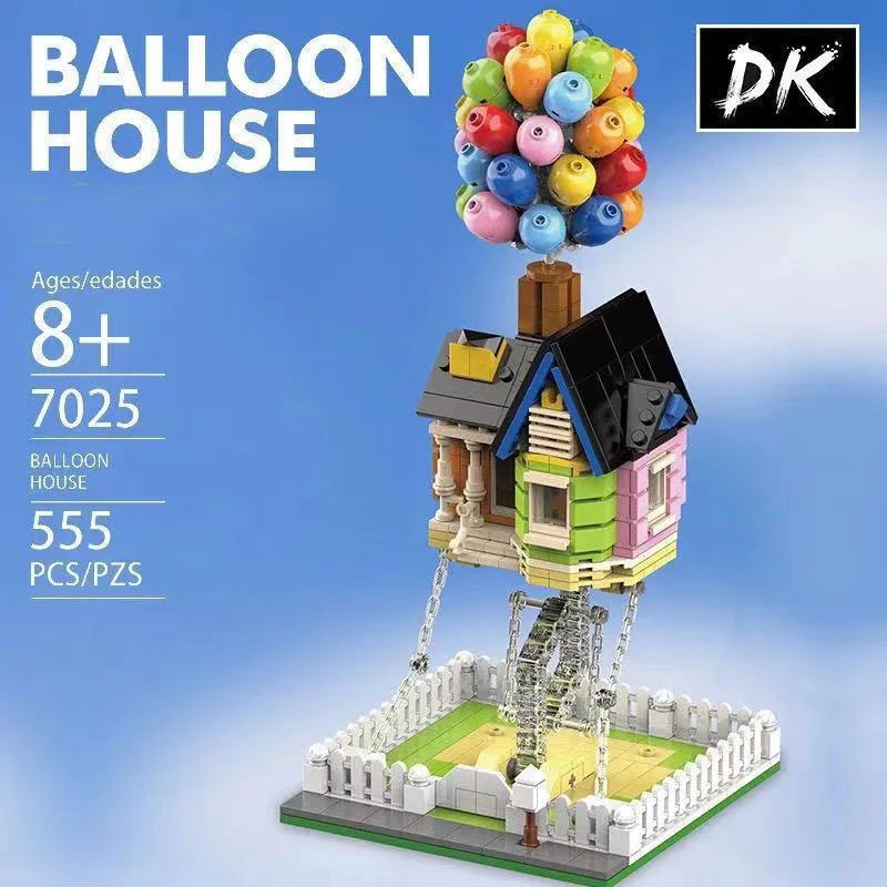 Dk7025 Ideas Blocks Anime Floating Balloon House Brick Street View 555pcs  Sets Movie Model Toy For Childs Valentine's Day Gifts - Blocks - AliExpress