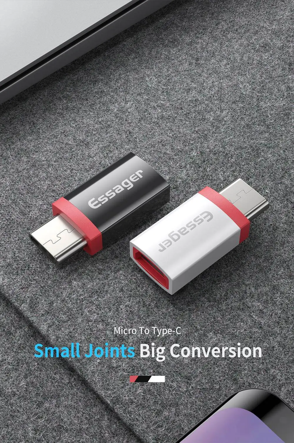 Essager mi cro USB к type C адаптер OTG кабель для Oneplus 7 pro Xiaomi mi 9t 9 mi x 3 OTG type-C адаптер mi crousb USB C разъем