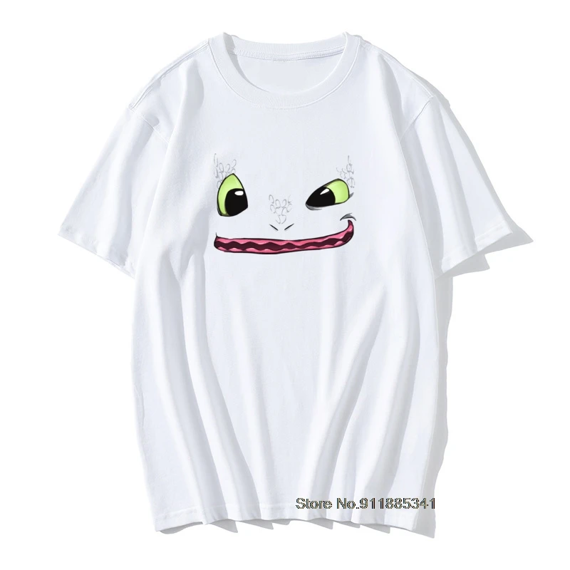 Funny Toothless Smile Print Men's T Shirt Novelty Design 3d Cartoon  T-shirts Short Sleeve How To Train Your Dragon - T-shirts - AliExpress