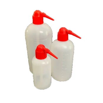 

Plastic washing bottle,red head washing bottle,250ml / 1000ml washing bottle, bending mouth filling experimental cleaning bottle